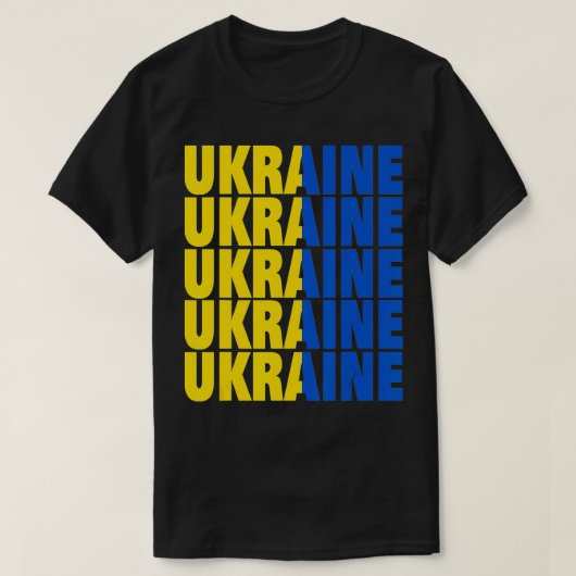 Ukraine mit der Ukraine 1  T-Shirt (Design vorne)