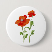 Ukraine "Mohnblume Blume" Button (Vorderseite)