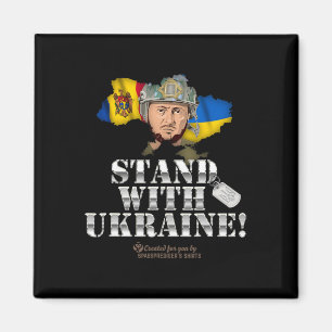 Ukraine Moldawien Unterstützer Design Zelensky Sta Magnet