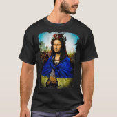 Ukraine Mona Lisa Ukraina Ukrainische Niedliche Gr T-Shirt (Vorderseite)