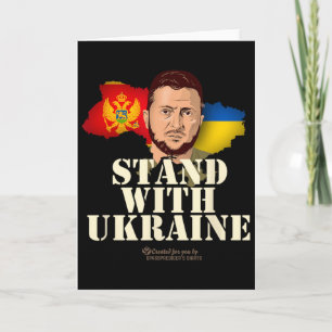 Ukraine Montenegro Wolodymyr Selenskyj Steh mit de Karte