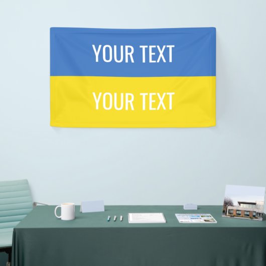 Ukraine - Nationale Flagge der Ukraine Banner (Messeveranstaltung)