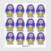 Ukraine Nesting Doll, Aufkleber (Blatt)