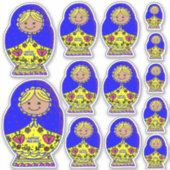 Ukraine: Nesting Dolls, Aufkleber (Vorderseite)