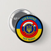 Ukraine - nicht Russland Button (Vorne & Hinten)