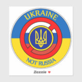 Ukraine - nicht Russland Sticker (Blatt)