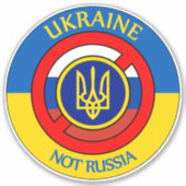 Ukraine - nicht Russland Sticker (Vorderseite)
