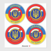 Ukraine - nicht Russland Sticker (Blatt)