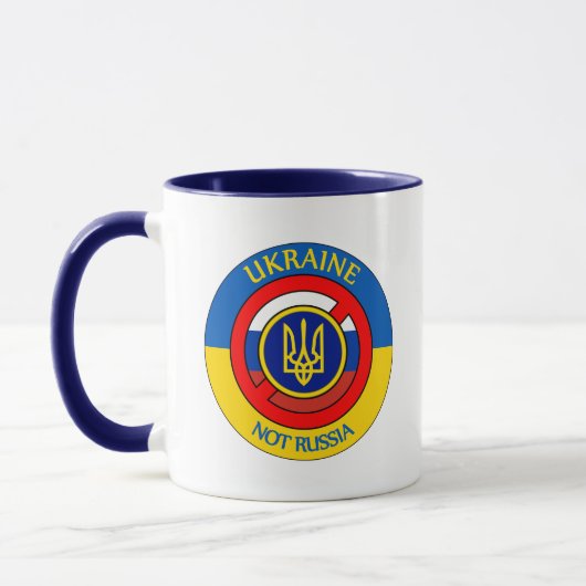 Ukraine - Nicht Russland Tasse (Links)