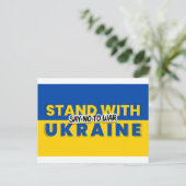 ukraine no war postkarte (Stehend Vorderseite)