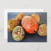 Ukraine Ostereier Postkarte (Vorne/Hinten)