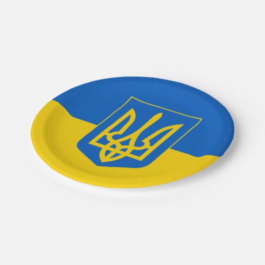 Ukraine Pappteller (Schrägansicht)
