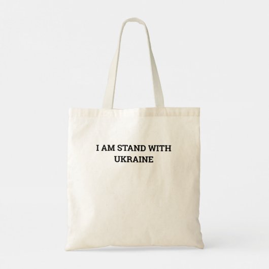 Ukraine Patriotische Herzklopfen auf Gewicht Tragetasche (Rückseite)