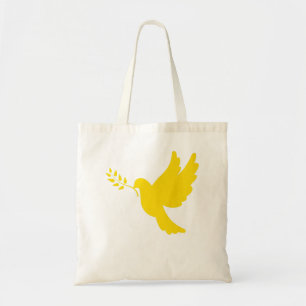 Ukraine Peace Dove Gold Tragetasche