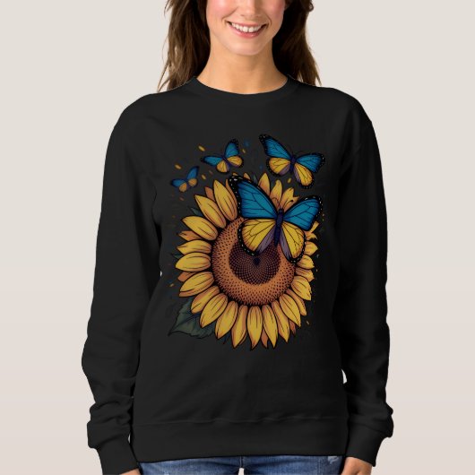 Ukraine. Peace. Sunflower symbol of Peace Sweatshirt (Vorderseite)