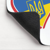 Ukraine-Polen-Flagge Mousepad (Ecke)