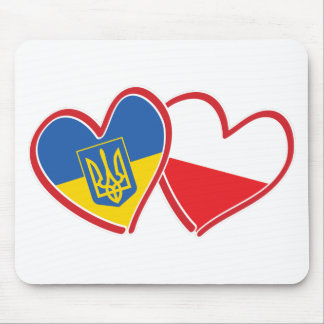 Ukraine-Polen-Flagge Mousepad