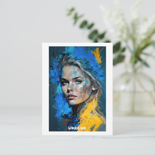 Ukraine Postkarte - Welt der Frauen-Sammlung (Stehend Vorderseite)