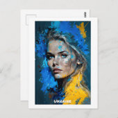 Ukraine Postkarte - Welt der Frauen-Sammlung (Vorne/Hinten)