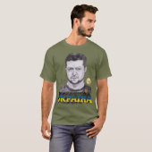 Ukraine Präsident Zelenskyy Autograph T - Shirt (Vorne ganz)