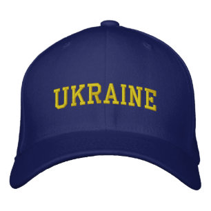 UKRAINE Pride Colored Blue and Yellow Bestickte Baseballkappe