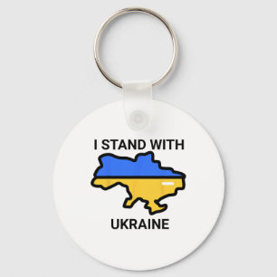 Ukraine Pride Map Unterstützer Geschenk T-Shirt Schlüsselanhänger
