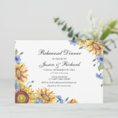 Ukraine Probe Wasserfarbe Abendessen Einladung (Stehend Vorderseite)