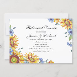 Ukraine Probe Wasserfarbe Abendessen Einladung