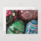 Ukraine pysanky - easter eggs feiertagspostkarte (Vorne/Hinten)