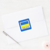 Ukraine Quadratischer Aufkleber (Umschlag)