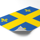 Ukraine - Quebec Quebecois Flag Poster (Ecke)