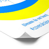 Ukraine Riesenflugzeug & Träume Die kein Logo Poster (Ecke)