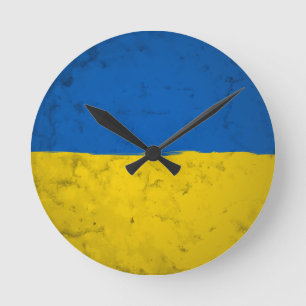 Ukraine Runde Wanduhr