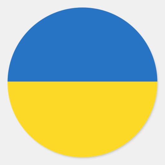 Ukraine Runder Aufkleber (Vorderseite)