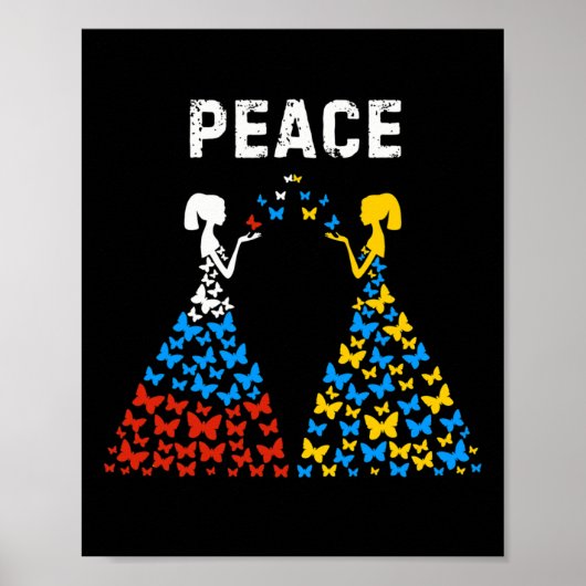 Ukraine Russia Peace Stop War  Poster (Vorne)
