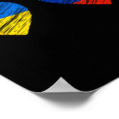 Ukraine Russland Frieden Poster (Ecke)
