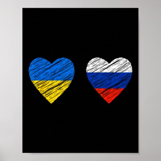 Ukraine Russland Frieden Poster (Vorne)