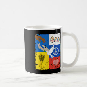 Ukraine Russland Frieden Taube interkulturelle Fre Kaffeetasse