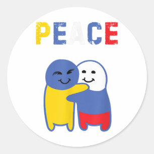 Ukraine Russland Frieden Ukraine Kein Krieg Runder Aufkleber