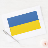 Ukraine Schlichte Flagge Rechteckiger Aufkleber (Umschlag)