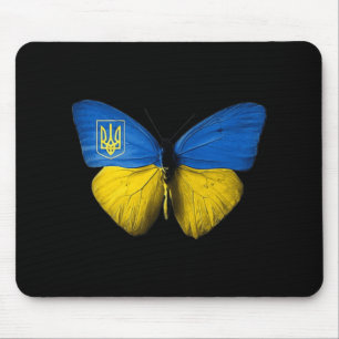 Ukraine Schmetterling Ukraine ukrainische Fahne Li Mousepad