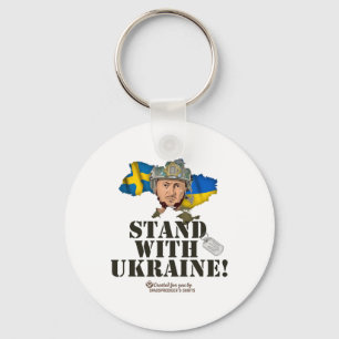 Ukraine Schweden Selenskyj Steht mit der Ukraine  Schlüsselanhänger