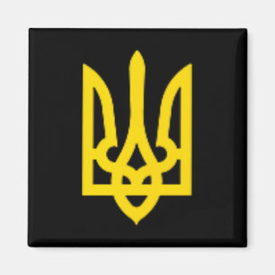 Ukraine Selenskyj Ukrainischer Dreizack Wappen Ze Magnet