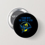 Ukraine-Shirt – Ace Pilot I Stand With The Ghost O Button (Vorne & Hinten)