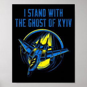 Ukraine-Shirt – Ace Pilot I Stand With The Ghost O Poster
