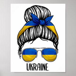Ukraine-Shirt für Mädchen und Frauen Poster