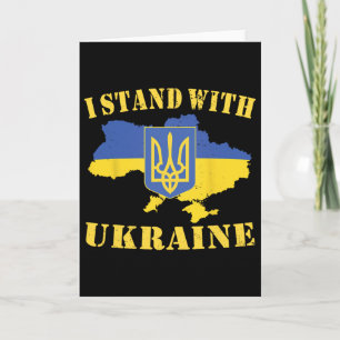 Ukraine-Shirt Ich stehe mit der Ukraine Ukrainisch Karte