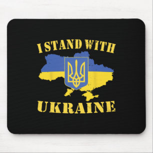 Ukraine-Shirt Ich stehe mit der Ukraine Ukrainisch Mousepad