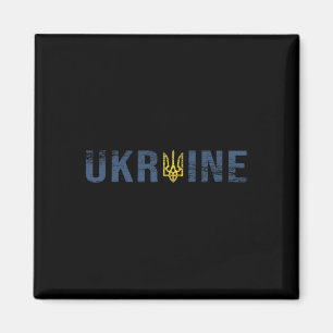 Ukraine-Shirt Tryzub Dreizack Zelensky Militär-Emb Magnet