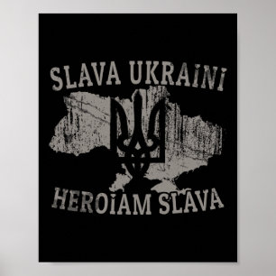 Ukraine-Shirt Ukrainisch Zelensky Tryzub Militär Poster